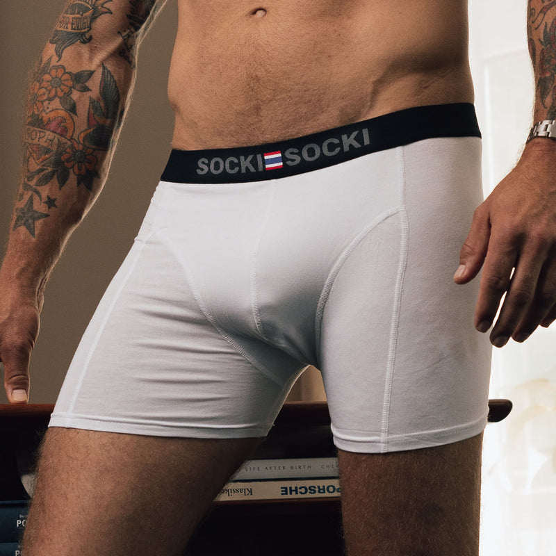 3 Pak hvide boxershorts