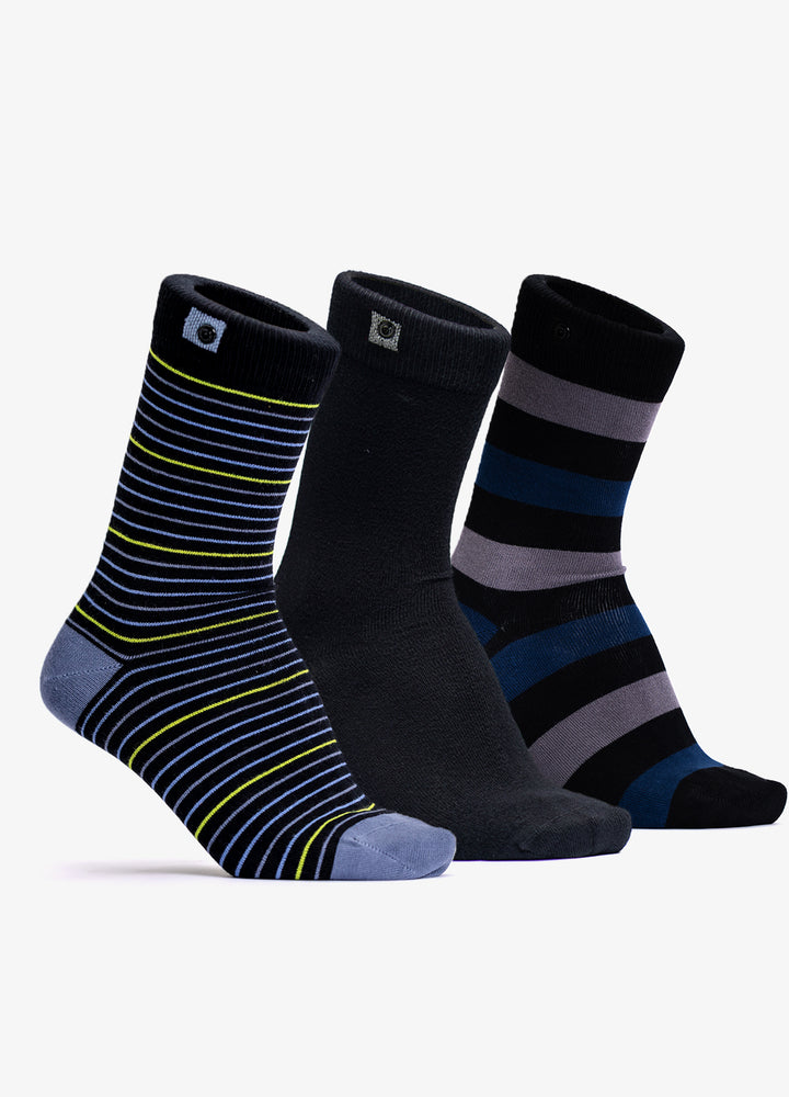 Bamboo Stripe Essentials – Julebundle 3-Pak til Mænd