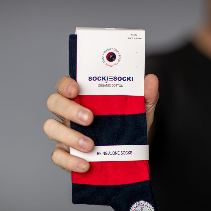 Jude | Stribet strømper