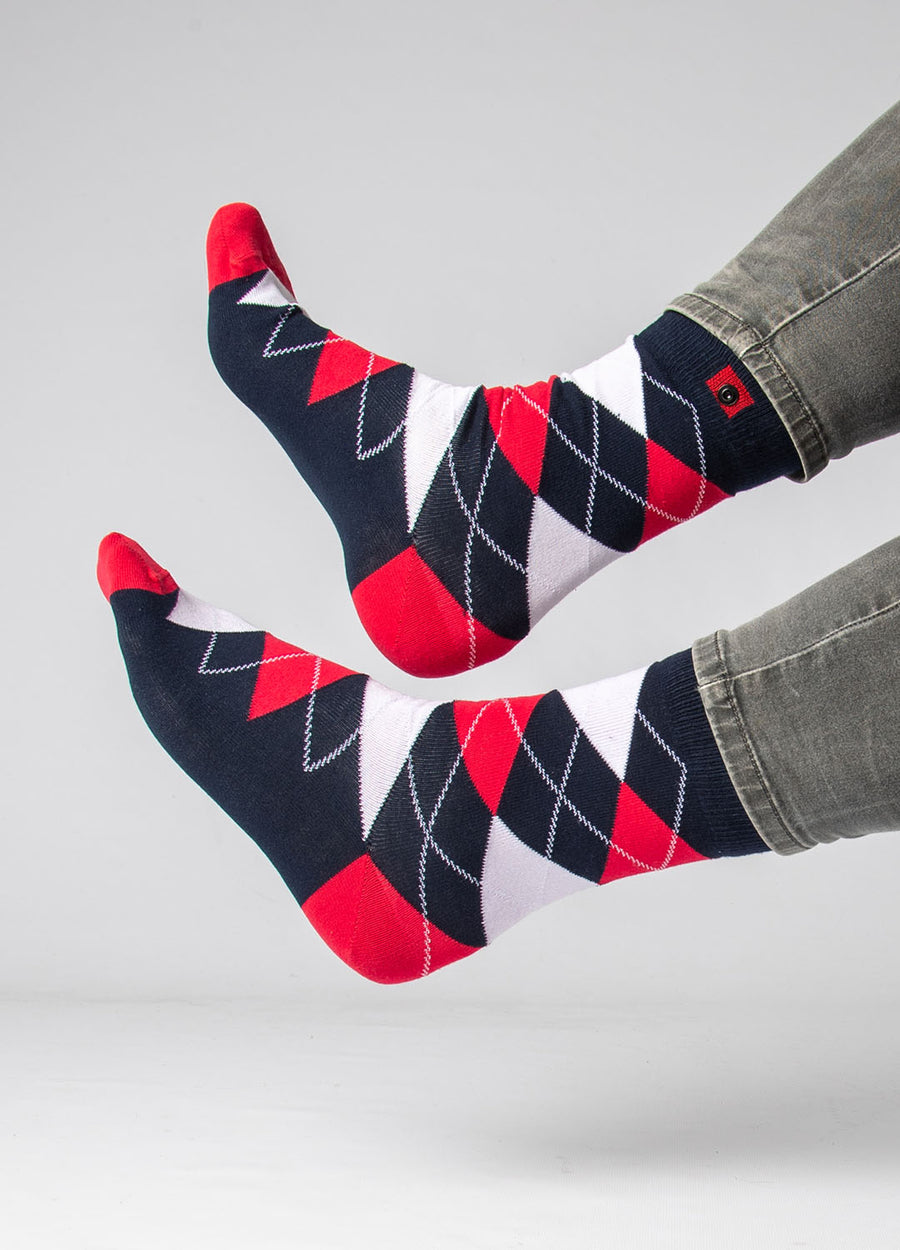 Holiday Color Burst – 5-Pak Økologiske Herrestrømper