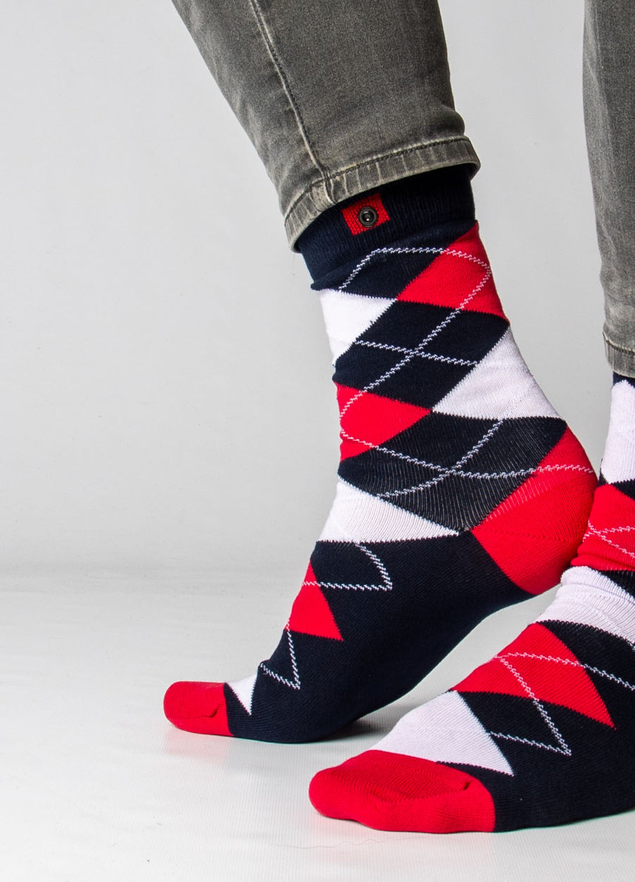 Holiday Color Burst – 5-Pak Økologiske Herrestrømper