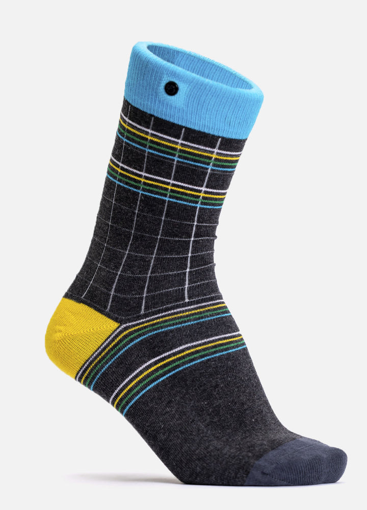 Landa | Strømpe med tern og striber