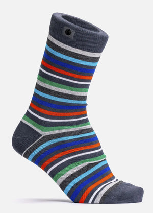 Bambusstrømper med striber, bløde og åndbare fra SockiSocki