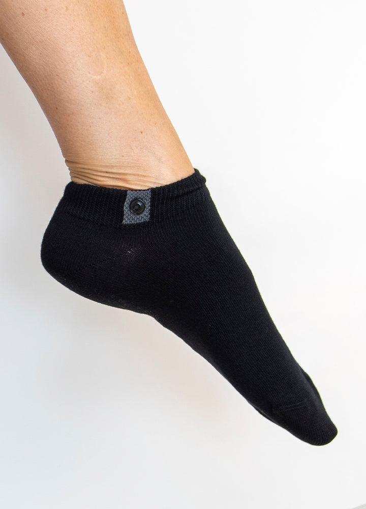 Sorte ankelstrømper i økologisk bomuld 3