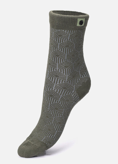 Waida| Grønne strømper med mønster