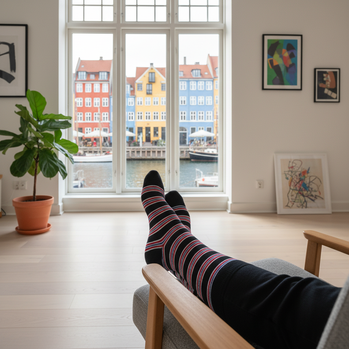 Lincoln | Stribede herrestrømper