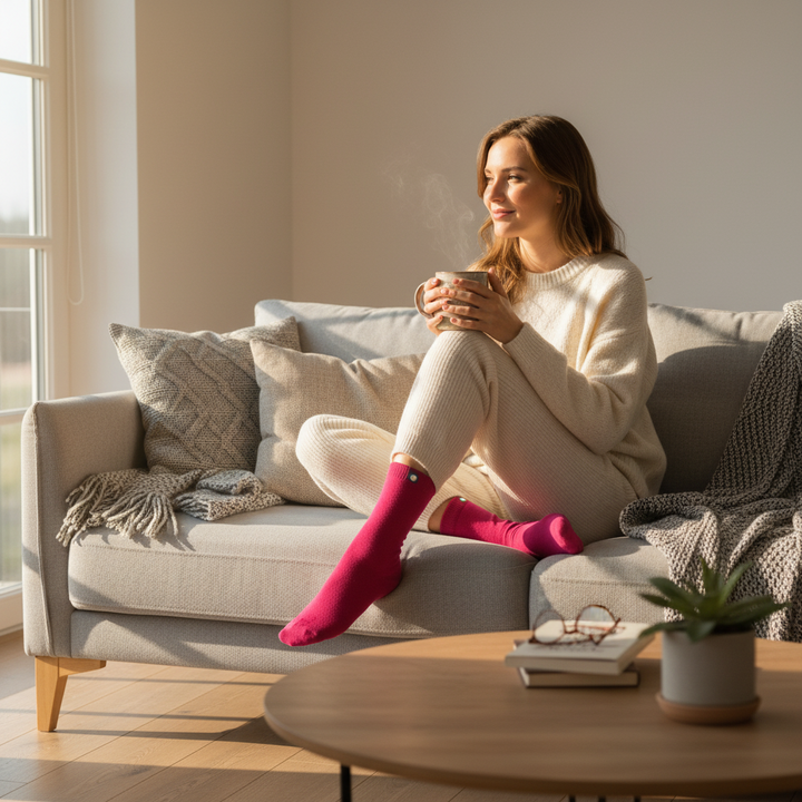 Pink Strømper | Økologisk Bomuld