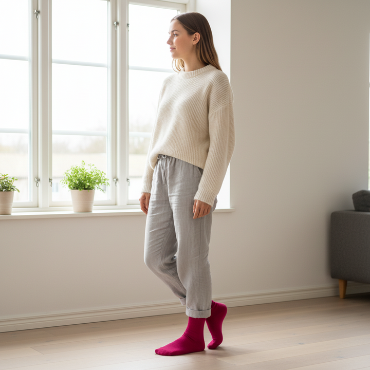 Pink Strømper | Bambus