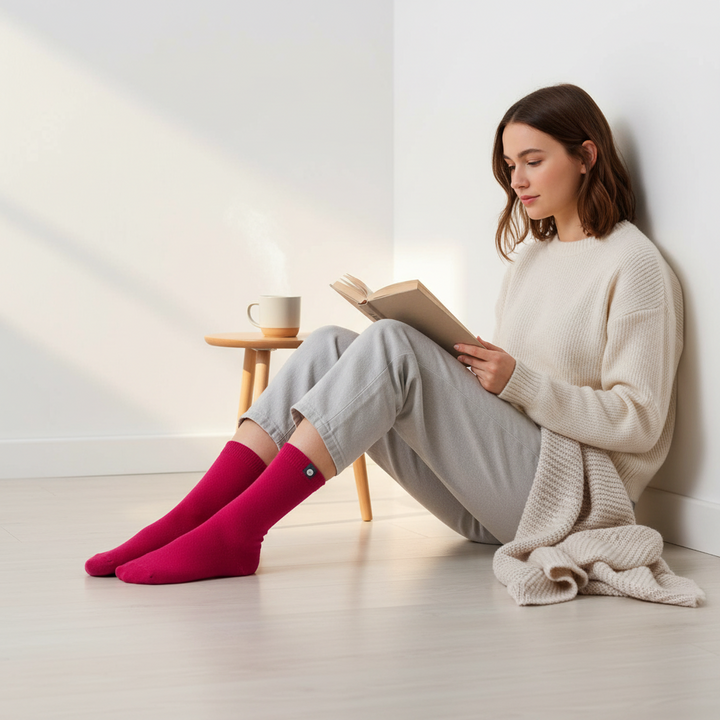 Pink Strømper | Økologisk Bomuld