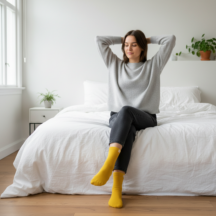 Gule Strømper | Bambus