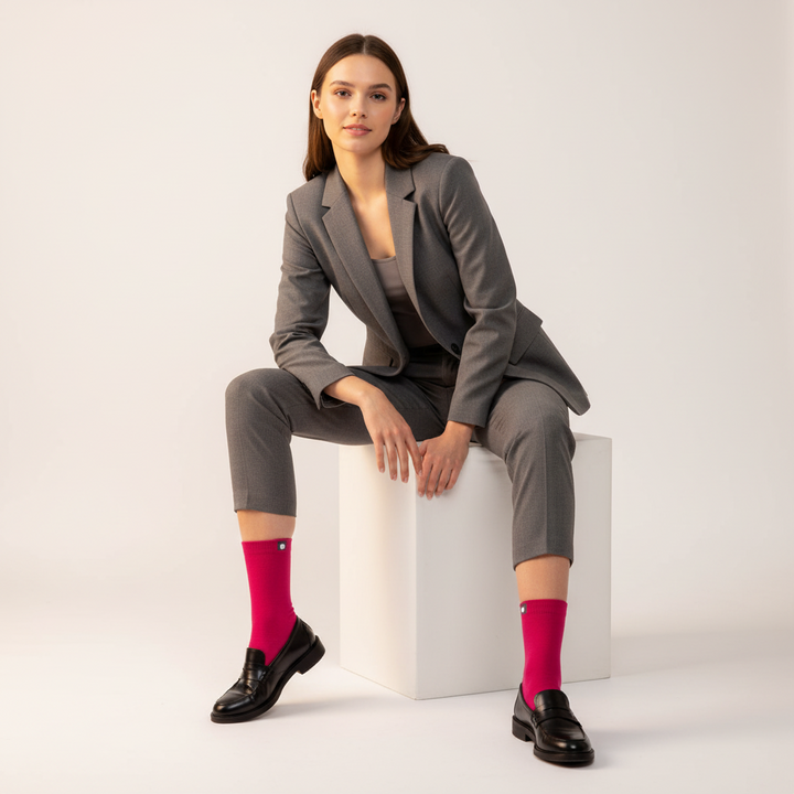 Pink Strømper | Økologisk Bomuld