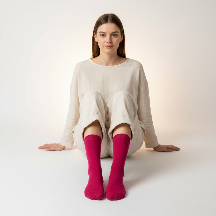 Pink Strømper | Bambus