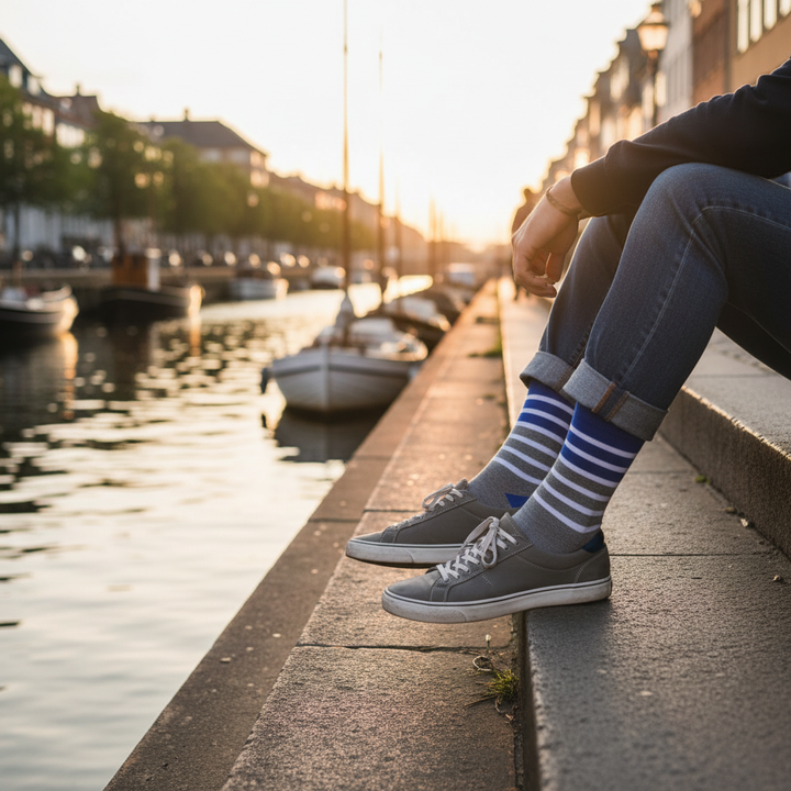 Duke | Strømper med striber