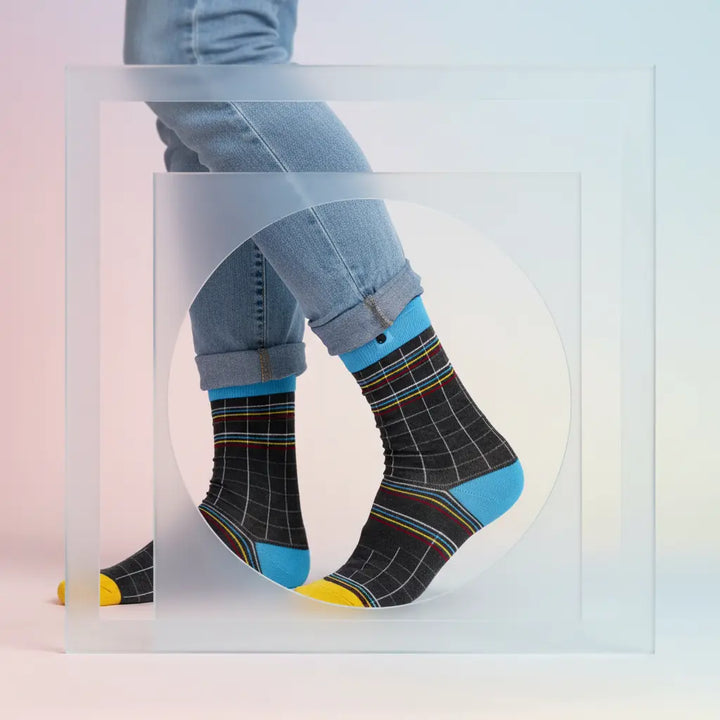 Herma | økologiske strømper med tern & knap SockiSocki