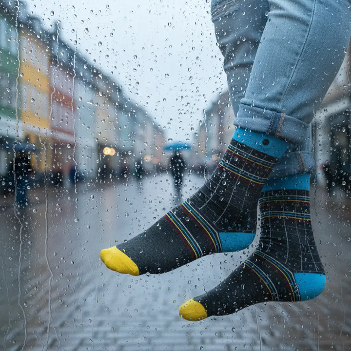 Herma | økologiske strømper med tern & knap SockiSocki