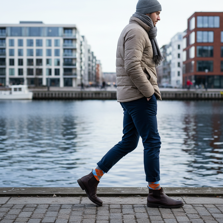 Harper | Orange strømper