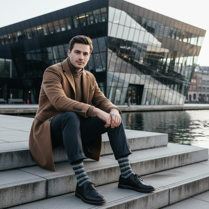 Jiba – klassiske bomuldsstrømper i striber