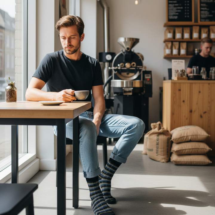 Jiba – klassiske bomuldsstrømper i striber