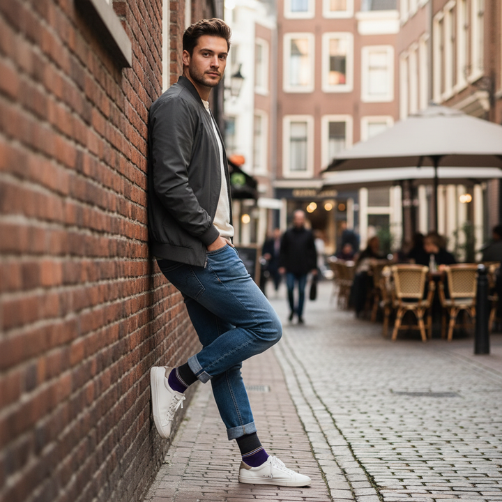 Joccoa – økologiske bomuldsstrømper med sporty elegance & knap