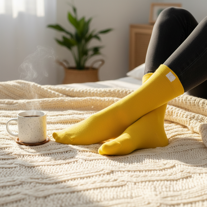 Gule Strømper | Bambus