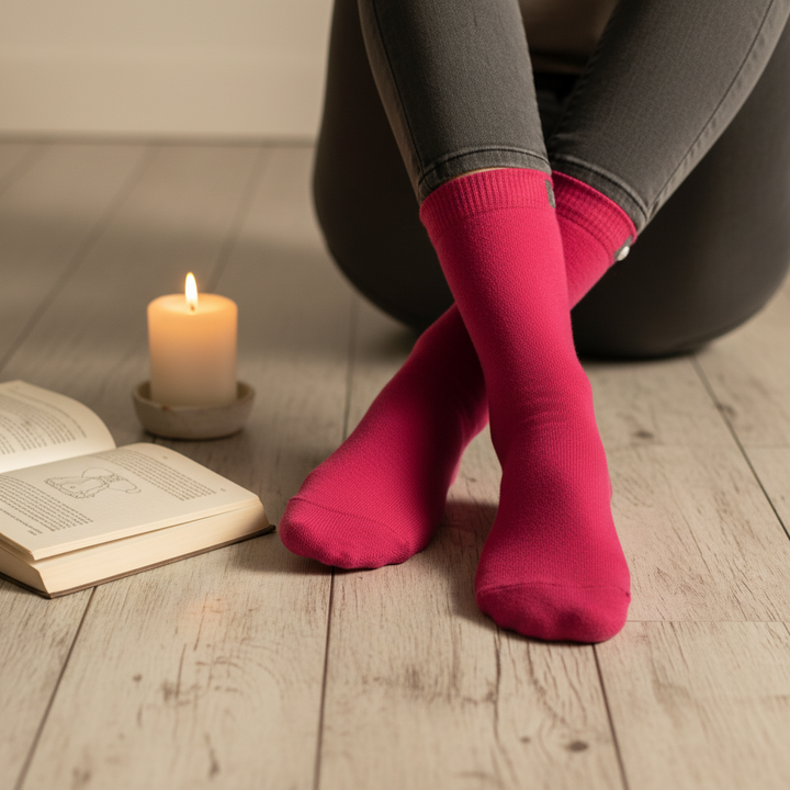 Pink Strømper | Økologisk Bomuld