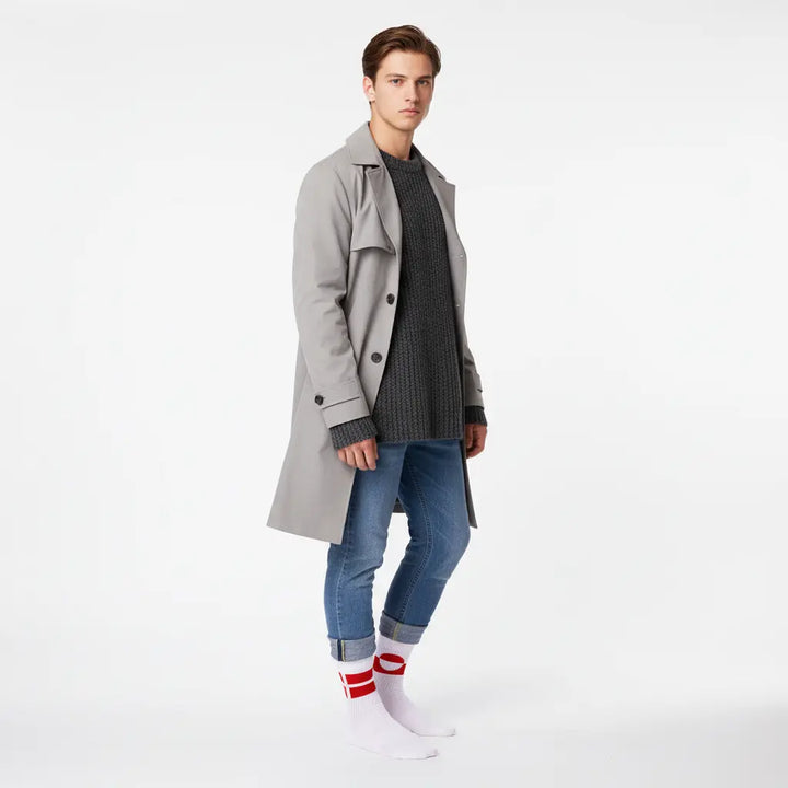 Arctic Unity-strømper på mandlig model, studiofoto – SockiSocki 
