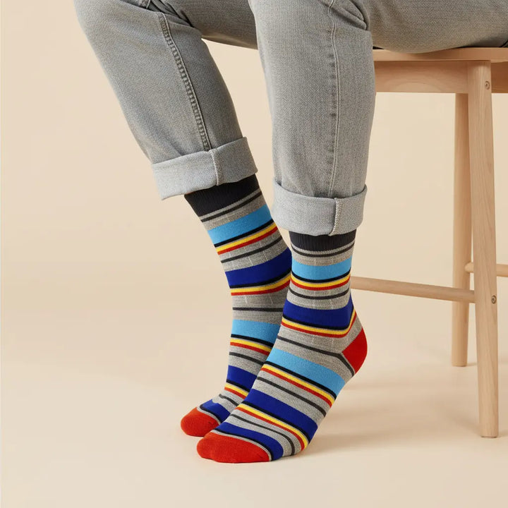 Odda | farverige striber i økologisk bomuld SockiSocki