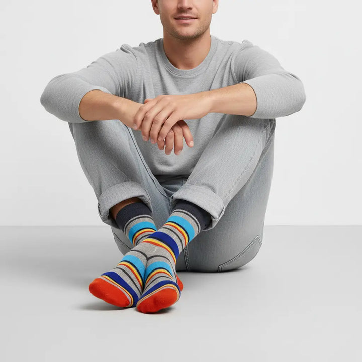 Odda | farverige striber i økologisk bomuld SockiSocki