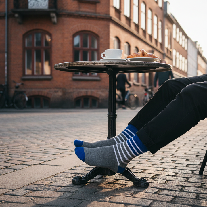 Duke | Strømper med striber