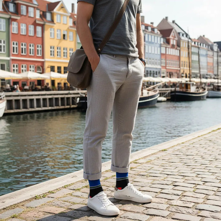 Quaoba – økologiske strømper med sporty design & knap SockiSocki
