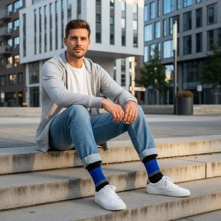 Quaoba – økologiske strømper med sporty design & knap SockiSocki