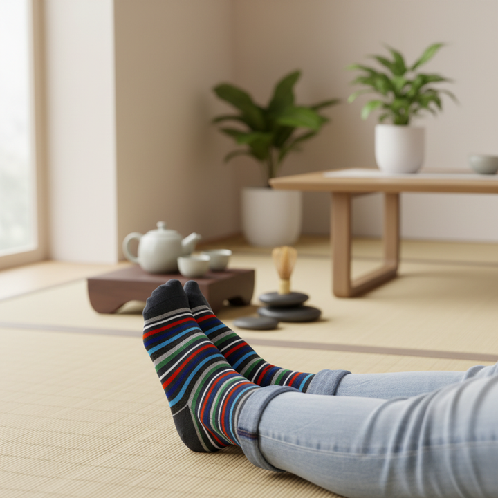 Sedna | Bambusstrømper med striber