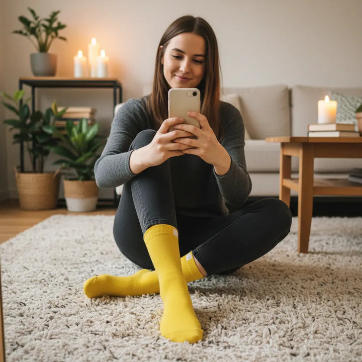 Gule Strømper | Økologisk Bomuld SockiSocki