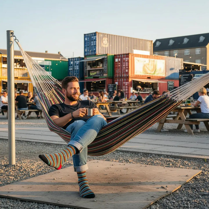 Shada | livlige striber i bambus SockiSocki