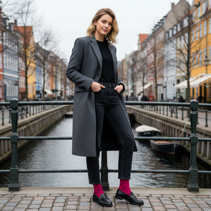 Pink Strømper | Bambus