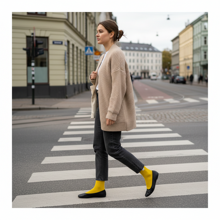 Gule Strømper | Bambus