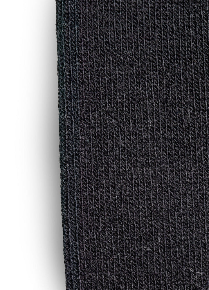 Sorte bomuldsstrømper | Sort knap | 36-41