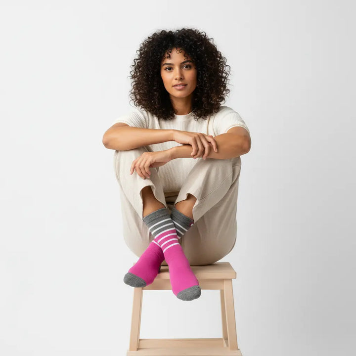 Rosie | Pink strømper SockiSocki