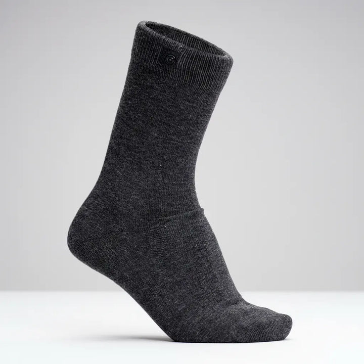 10 Boks koksgrå Øko. Bomuldsstrømper | Str. 41-47 SockiSocki