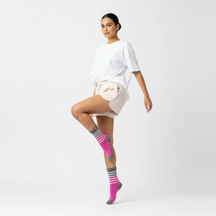 Rosie | Pink strømper SockiSocki
