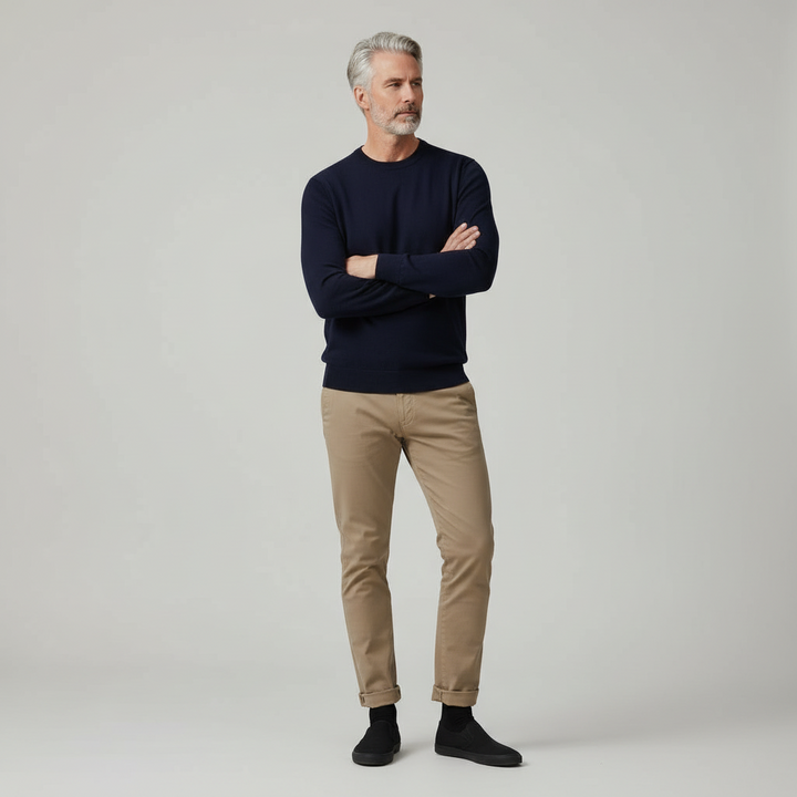 10 Boks Sorte Bomuldsstrømper | Sort knap | Str. 41-46