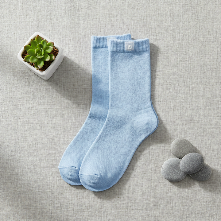 Lyseblå Strømper | Økologisk Bomuld