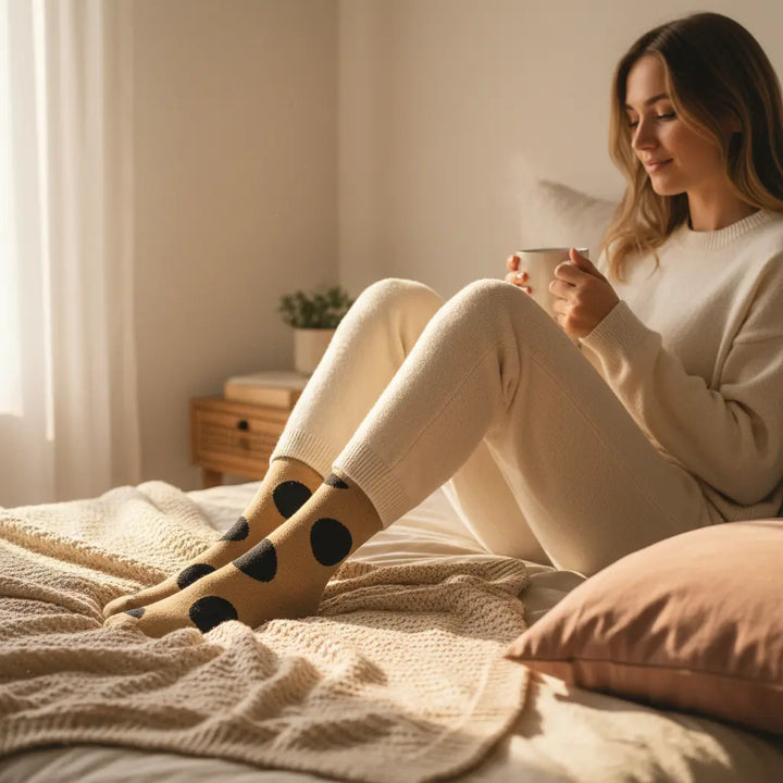 Gravity | Sandfarvet strømper SockiSocki
