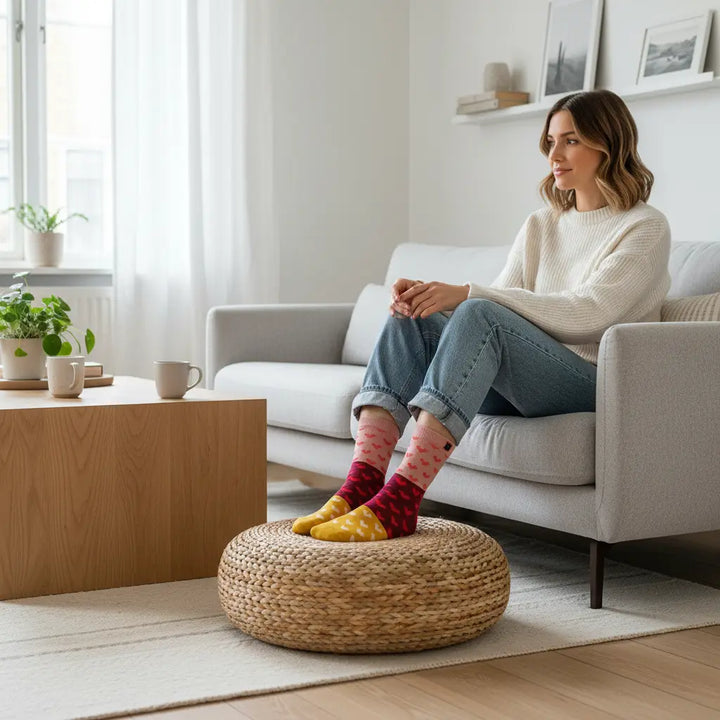 Molly | Hjerte strømper SockiSocki