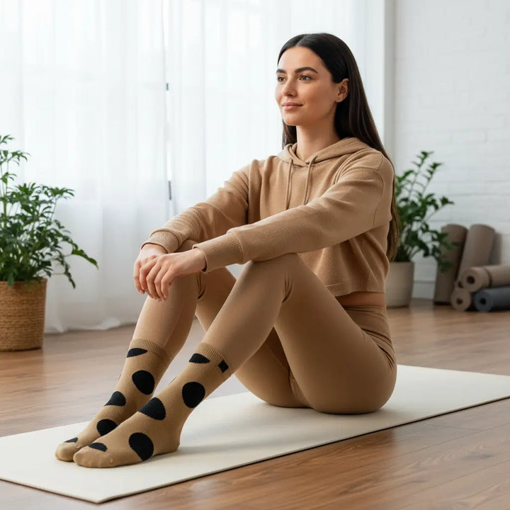 Gravity | Sandfarvet strømper SockiSocki