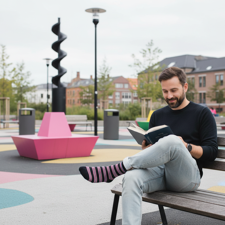 Lincoln | Stribede herrestrømper