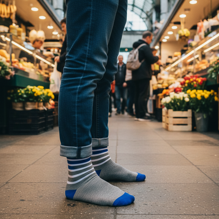 Duke | Strømper med striber