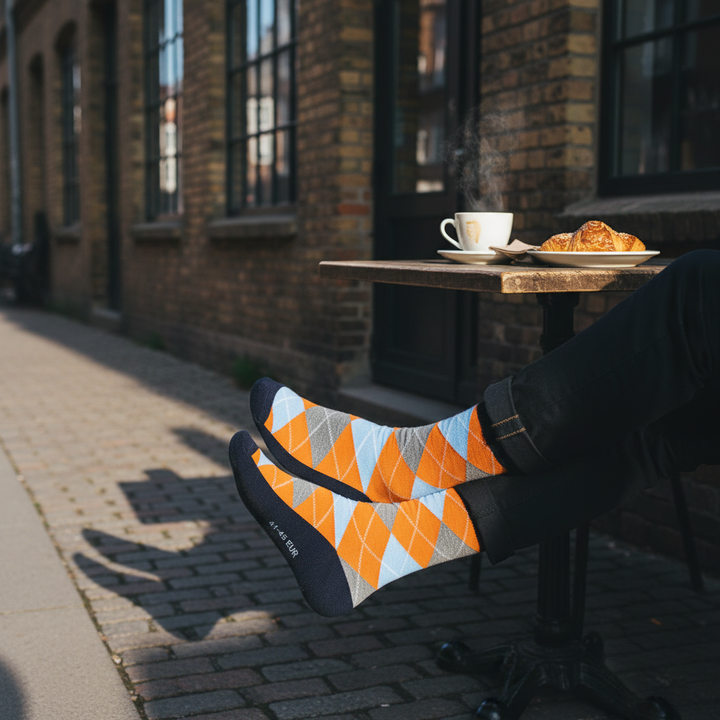 Harper | Orange strømper