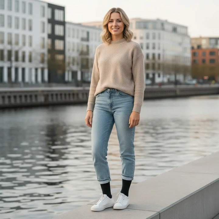 10 Boks Sorte Bambusstrømper | Sort knap | Str. 36-41 SockiSocki