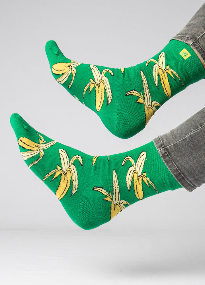 Strømper med bananer på 3